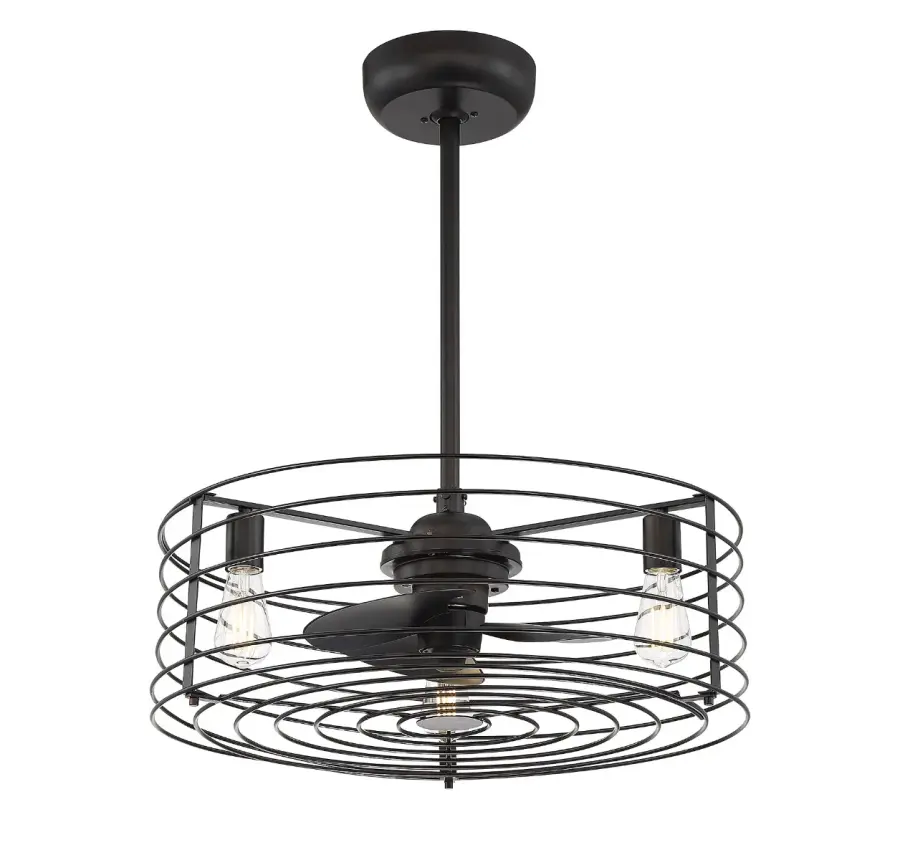 14" 3-Light Fan D'Lier in Oil Rubbed Bronze - Image 5
