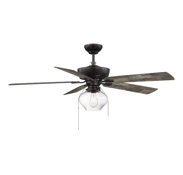 52" 1-Light Ceiling Fan in Oil Rubbed Bronze - alternate view