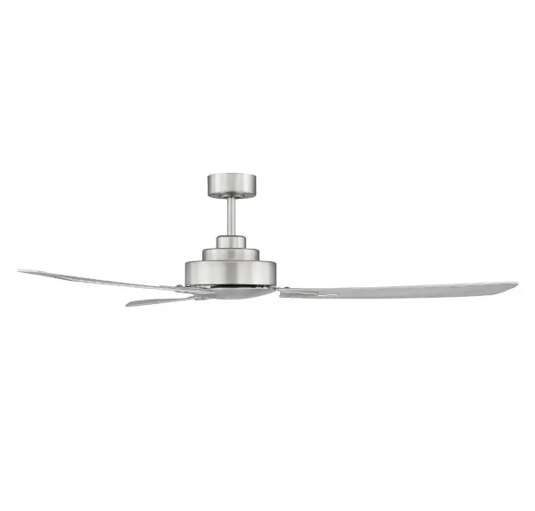 58" Ceiling Fan in Brushed Nickel