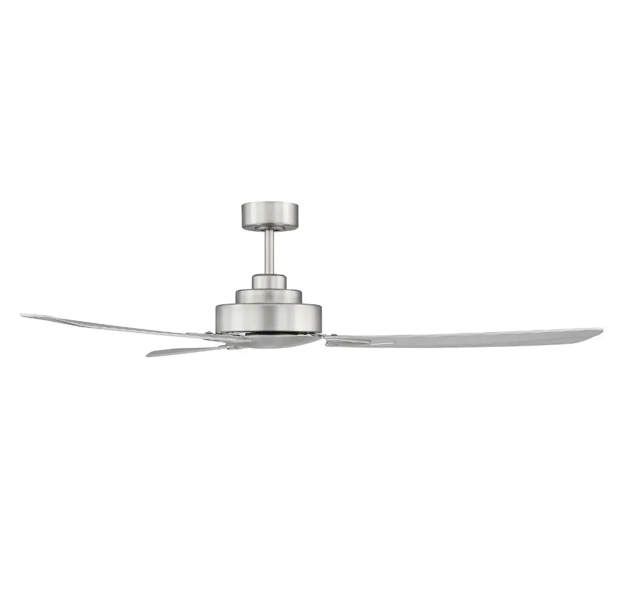 58" Ceiling Fan in Brushed Nickel - Image 1