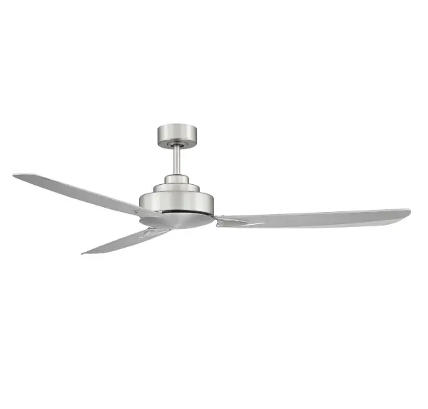 58" Ceiling Fan in Brushed Nickel - alternate view