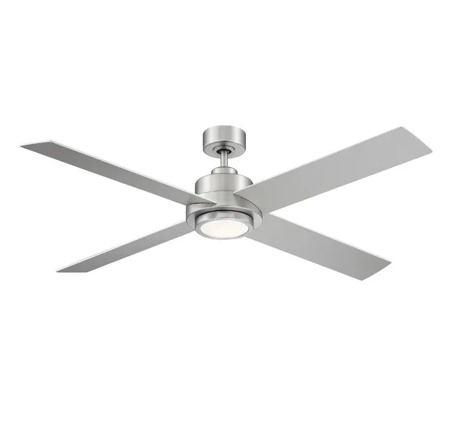 56" LED Ceiling Fan in Brushed Nickel - Image 1