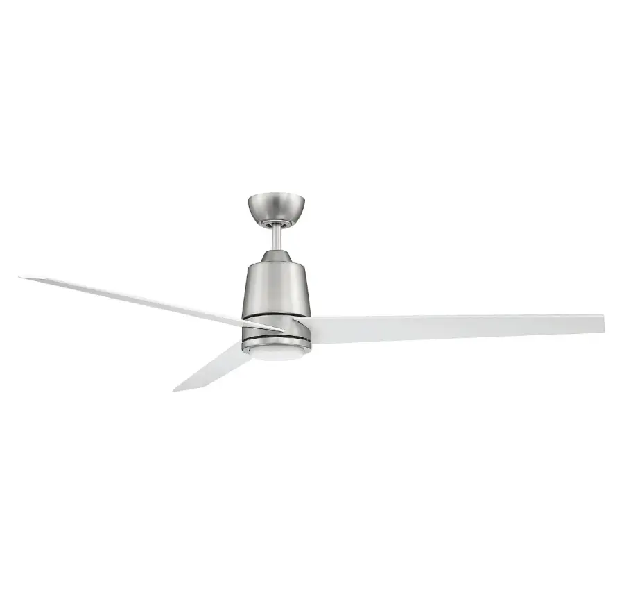 56" LED Ceiling Fan in Brushed Nickel - Image 1