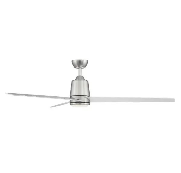 56" LED Ceiling Fan in Brushed Nickel - Image 10