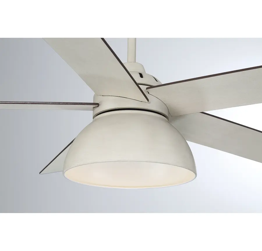 52" LED Ceiling Fan in Distressed White - Image 10