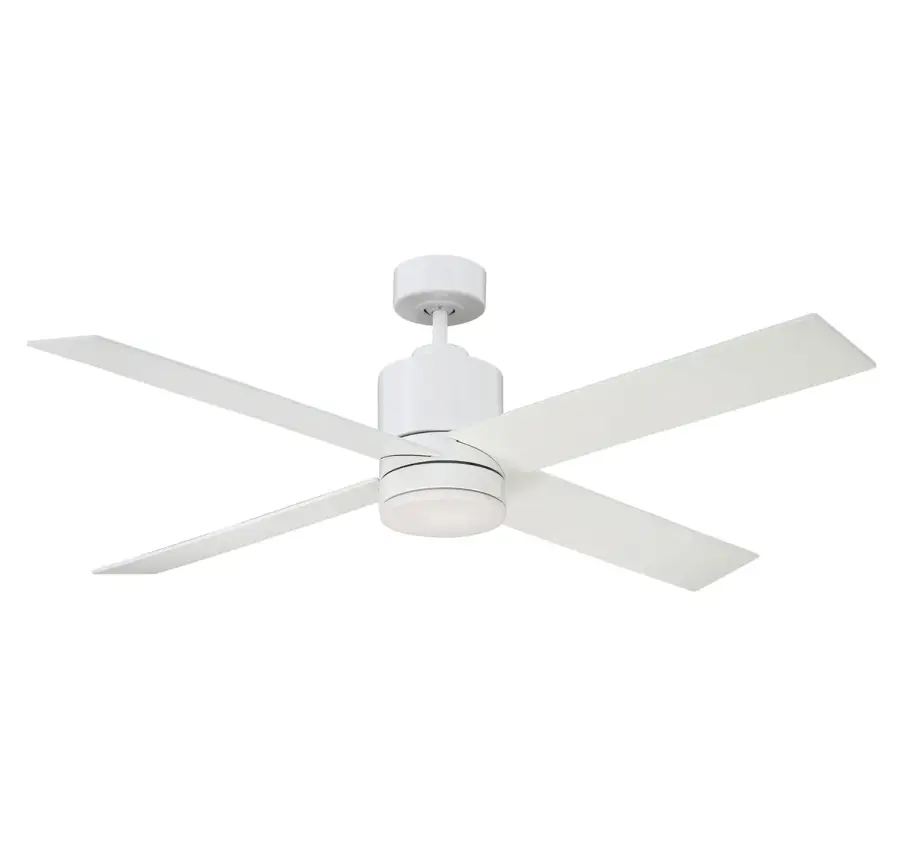 52" LED Ceiling Fan in White - Image 1