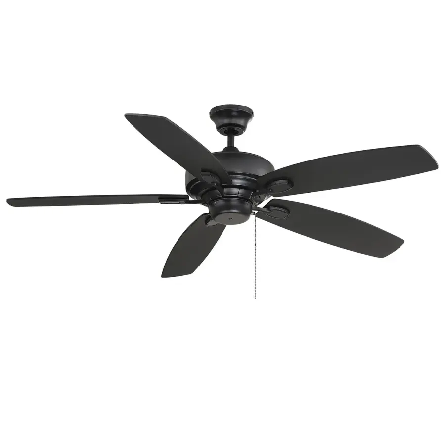 52" Ceiling Fan in Matte Black - Image 1