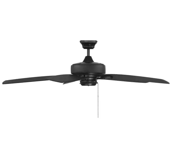52" Ceiling Fan in Matte Black - alternate view