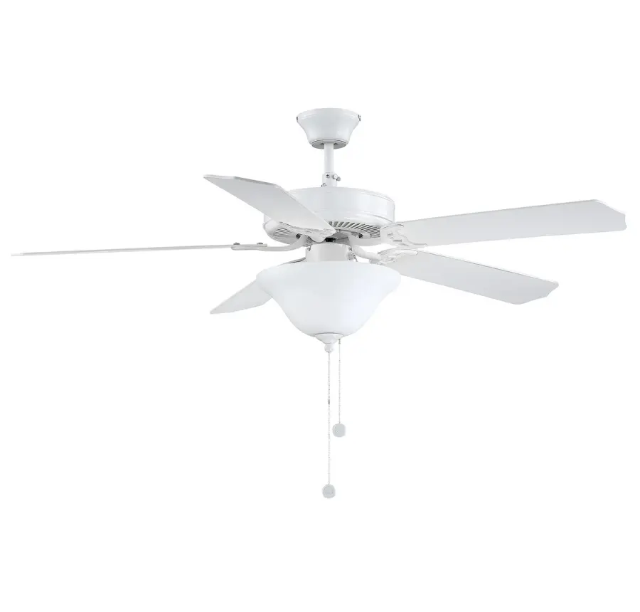 52" 2-Light Ceiling Fan in White - Image 2
