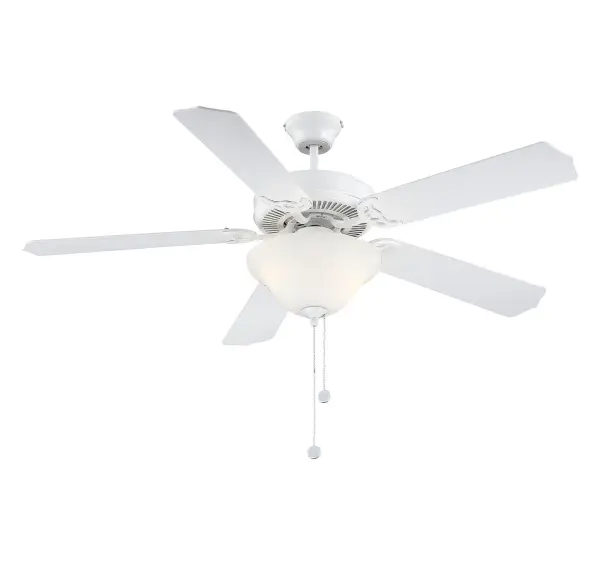 52" 2-Light Ceiling Fan in White - Image 4