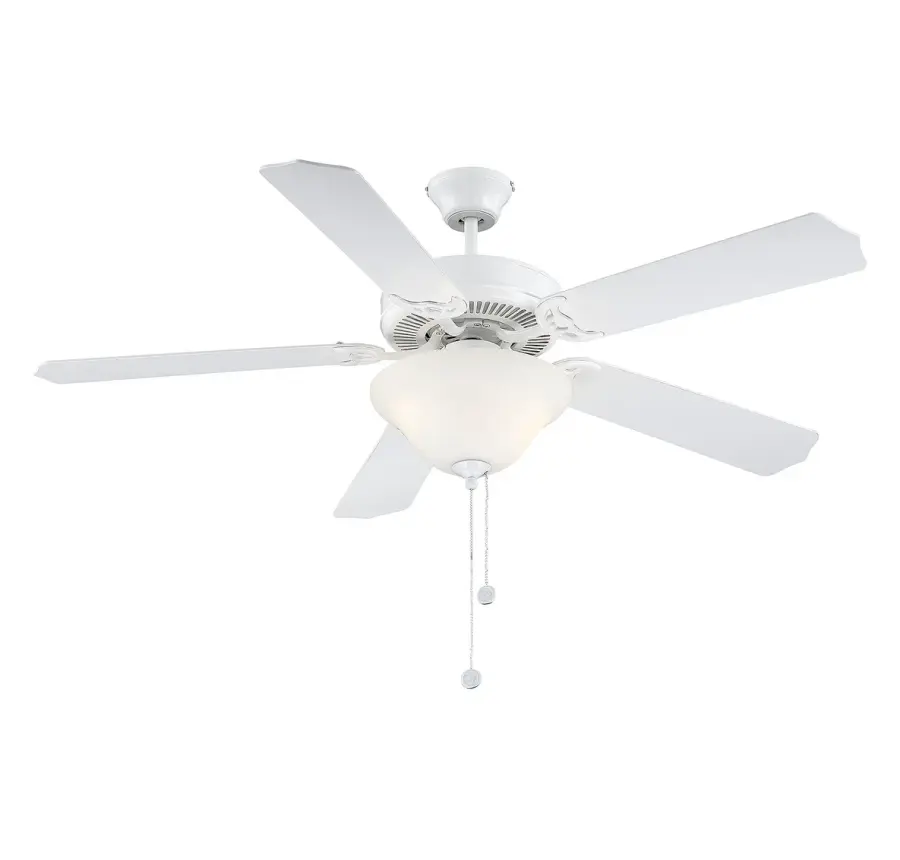52" 2-Light Ceiling Fan in White - Image 4