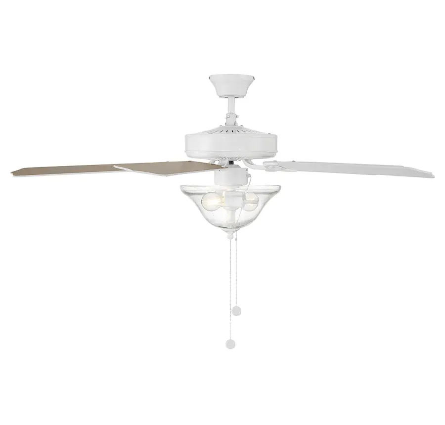52" 2-Light Ceiling Fan in Bisque White - Image 3