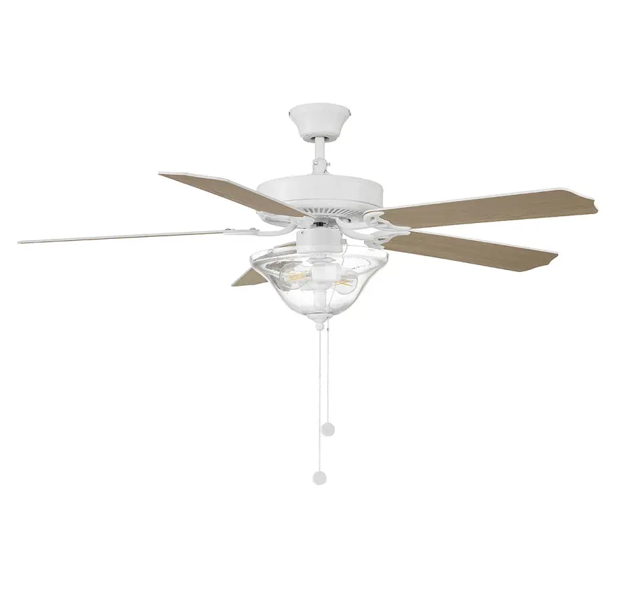 52" 2-Light Ceiling Fan in Bisque White - Image 7