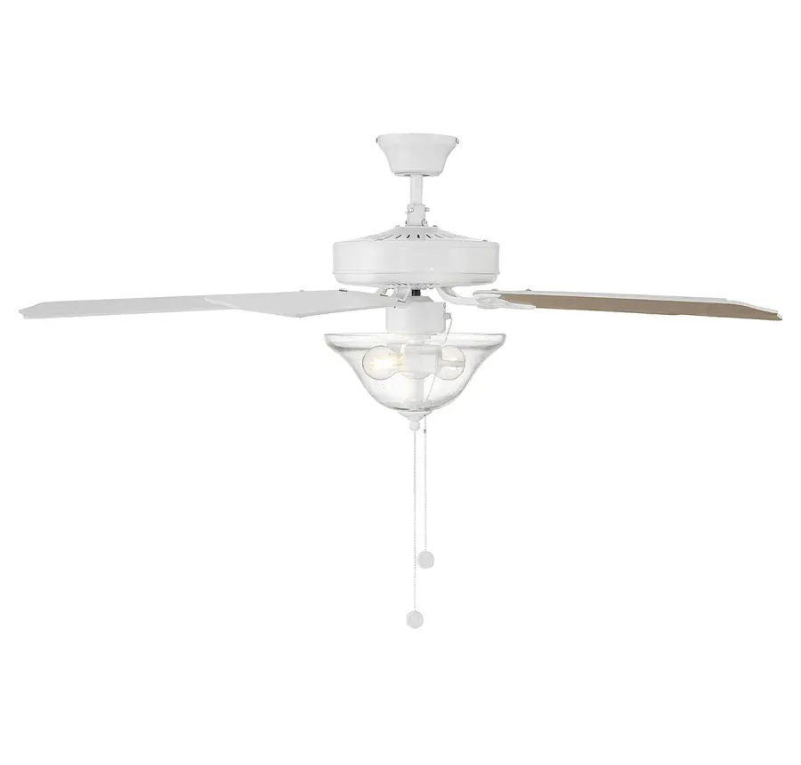 52" 2-Light Ceiling Fan in Bisque White - Image 8