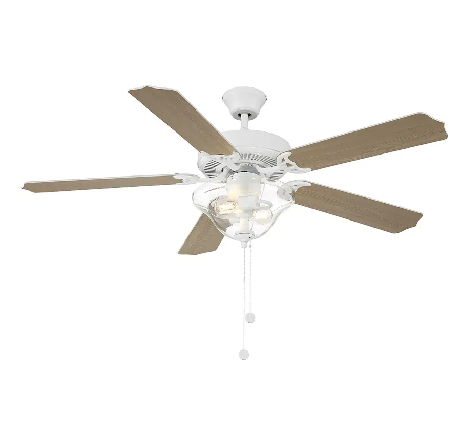 52" 2-Light Ceiling Fan in Bisque White - Image 9