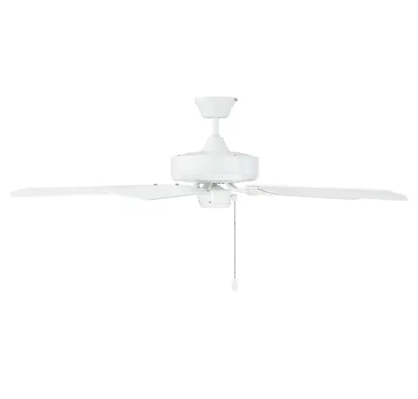 52" Outdoor Ceiling Fan in White - Image 3