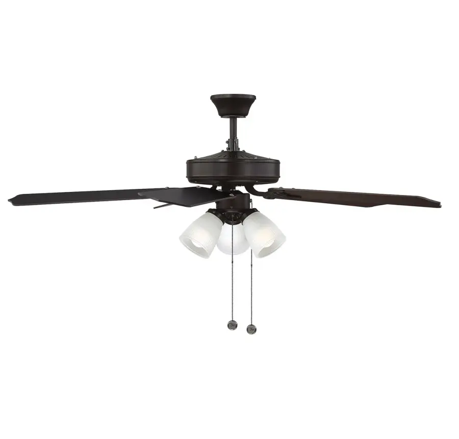 52" 3-Light Ceiling Fan in Oil Rubbed Bronze - Image 3