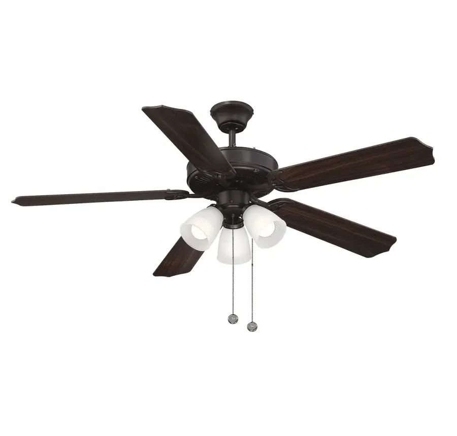 52" 3-Light Ceiling Fan in Oil Rubbed Bronze - Image 4