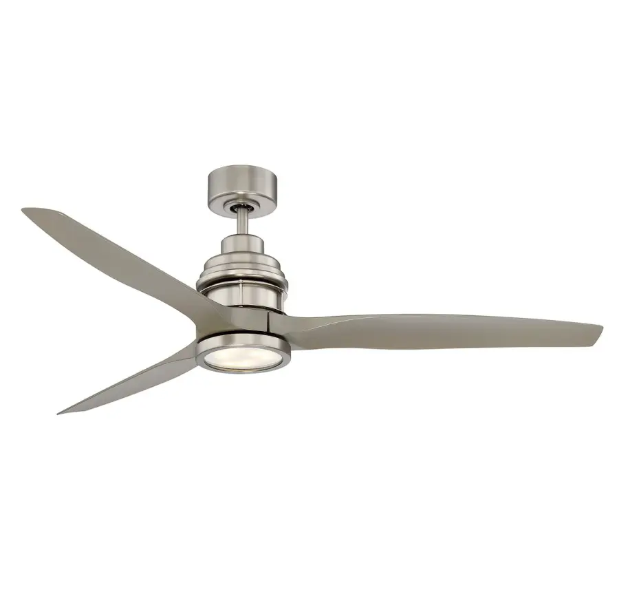 60" LED Ceiling Fan in Brushed Nickel - Image 1