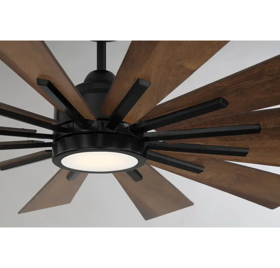 60" LED Ceiling Fan in Matte Black - Image 5