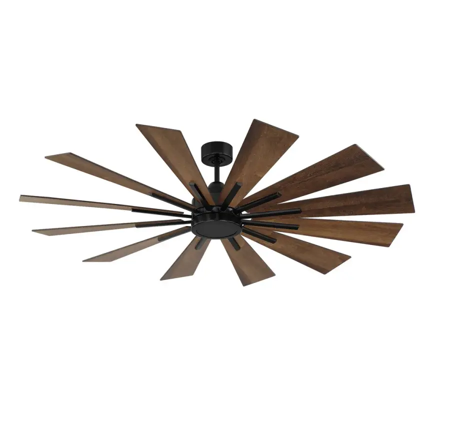 60" LED Ceiling Fan in Matte Black - Image 6