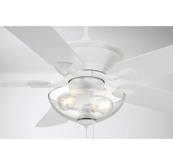 52" 2-Light Outdoor Ceiling Fan in White - Image 10