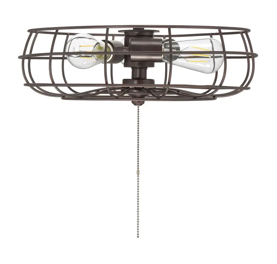 3-Light Fan Light Kit in Oil Rubbed Bronze - Image 2