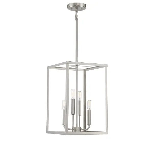4-Light Pendant in Brushed Nickel - Image 1