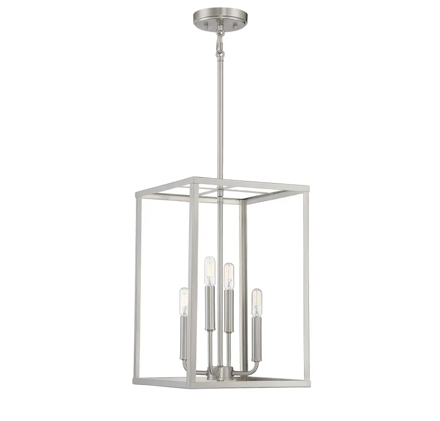 4-Light Pendant in Brushed Nickel - Image 1