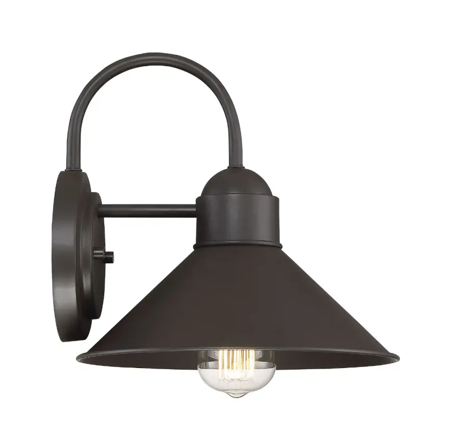 1-Light Outdoor Wall Lantern in Oil Rubbed Bronze - Image 1