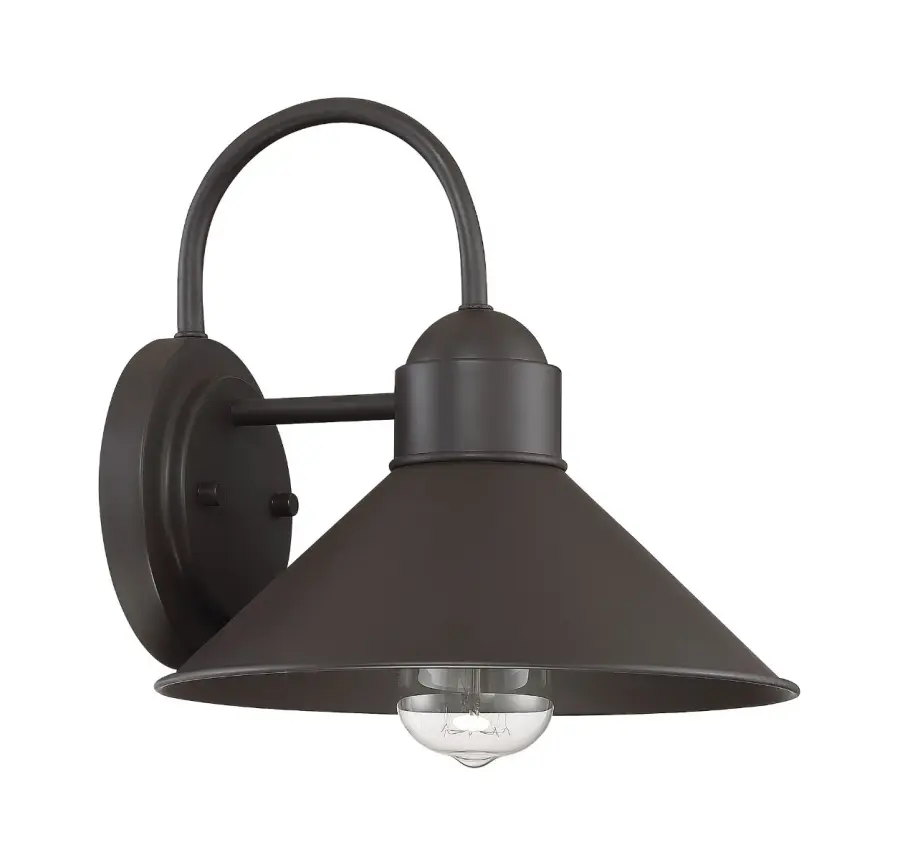1-Light Outdoor Wall Lantern in Oil Rubbed Bronze - Image 2