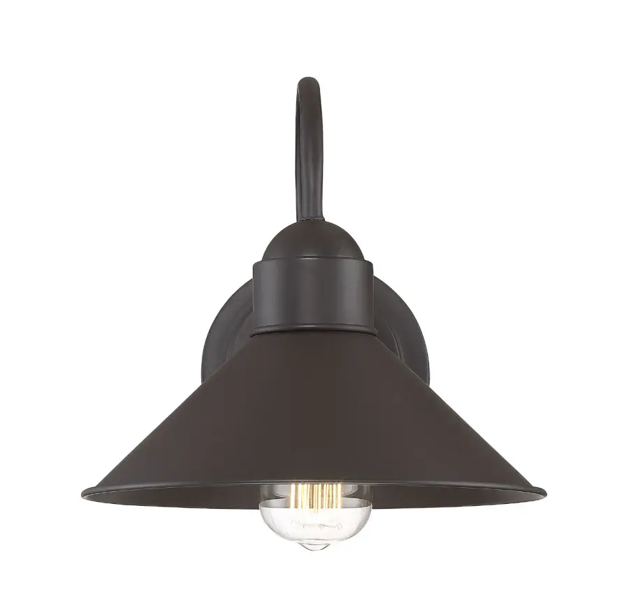 1-Light Outdoor Wall Lantern in Oil Rubbed Bronze - Image 5