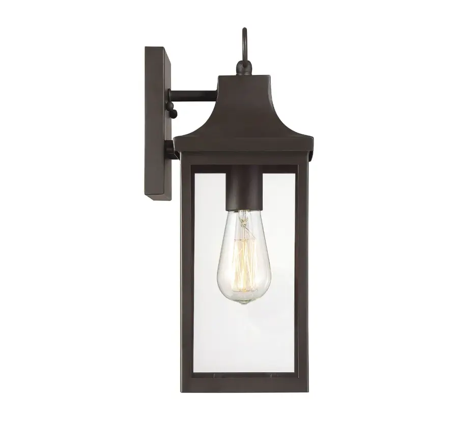 1-Light Outdoor Wall Lantern in Oil Rubbed Bronze - Image 1