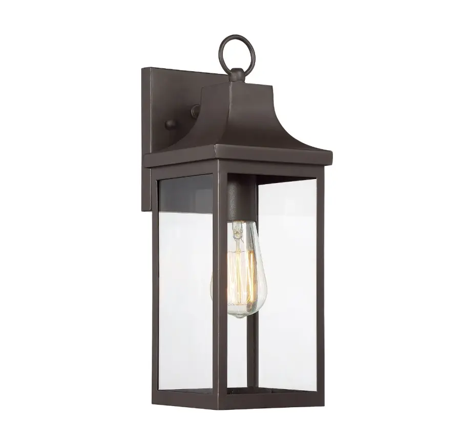 1-Light Outdoor Wall Lantern in Oil Rubbed Bronze - Image 2