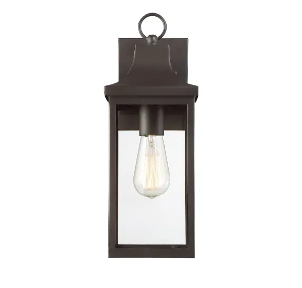 1-Light Outdoor Wall Lantern in Oil Rubbed Bronze - Image 5