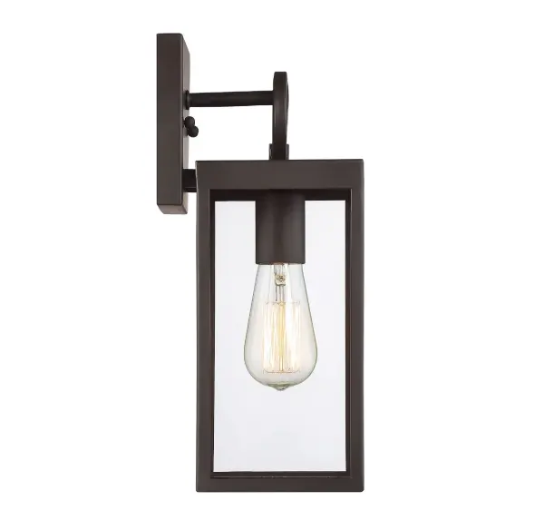 1-Light Outdoor Wall Lantern in Oil Rubbed Bronze - Image 3