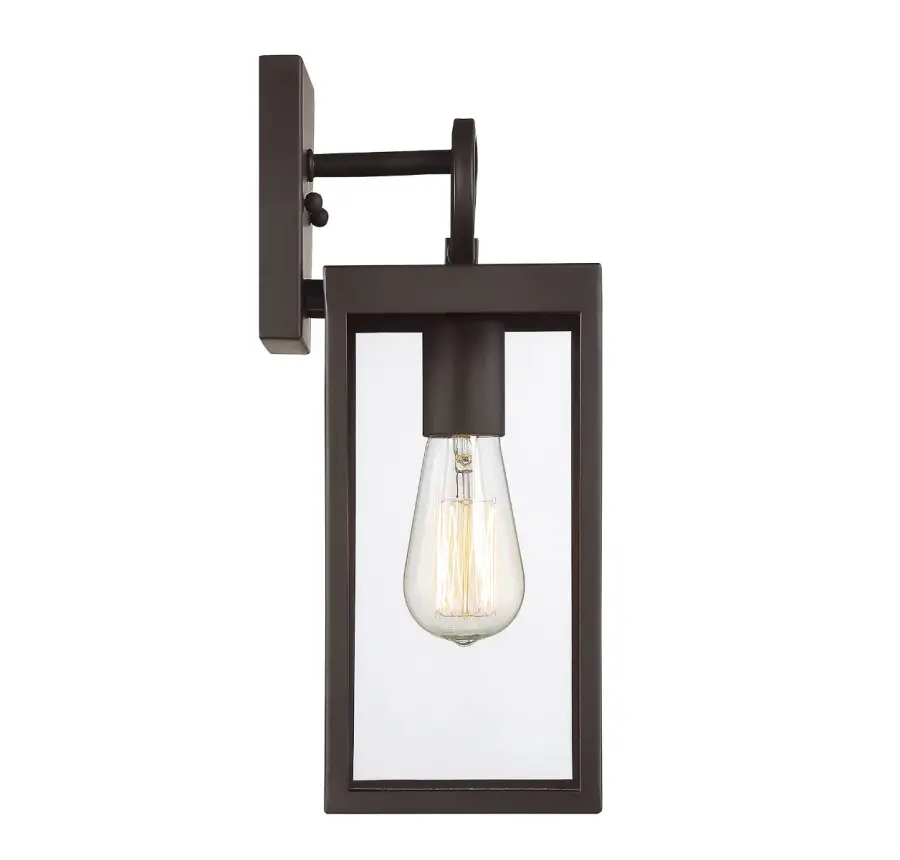 1-Light Outdoor Wall Lantern in Oil Rubbed Bronze - Image 3