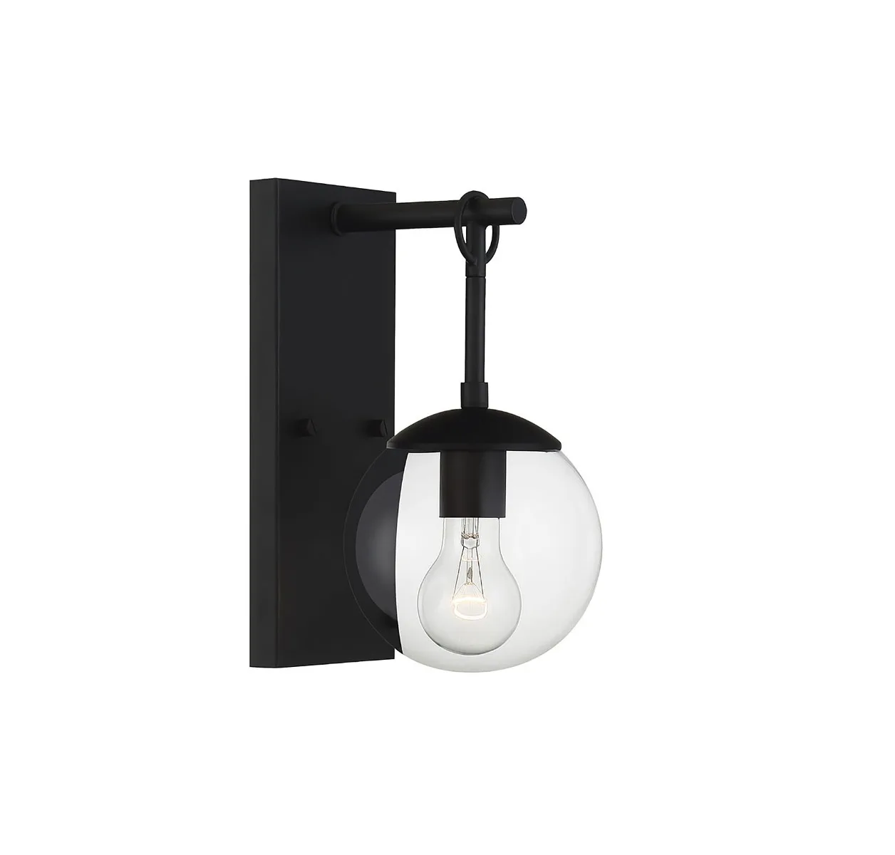 Moutd One Light Outdoor Wall Sconce in Matte Black