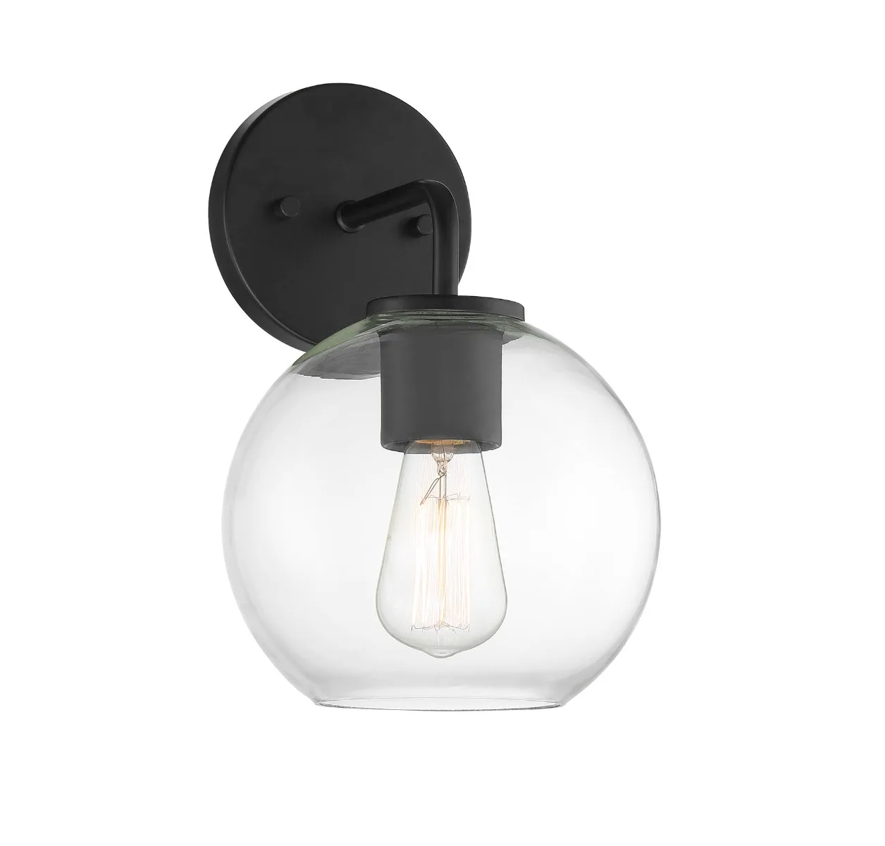 Moutd One Light Outdoor Wall Sconce in Matte Black