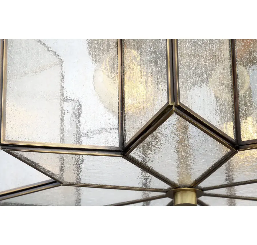 2-Light Ceiling Light in Natural Brass - Image 6