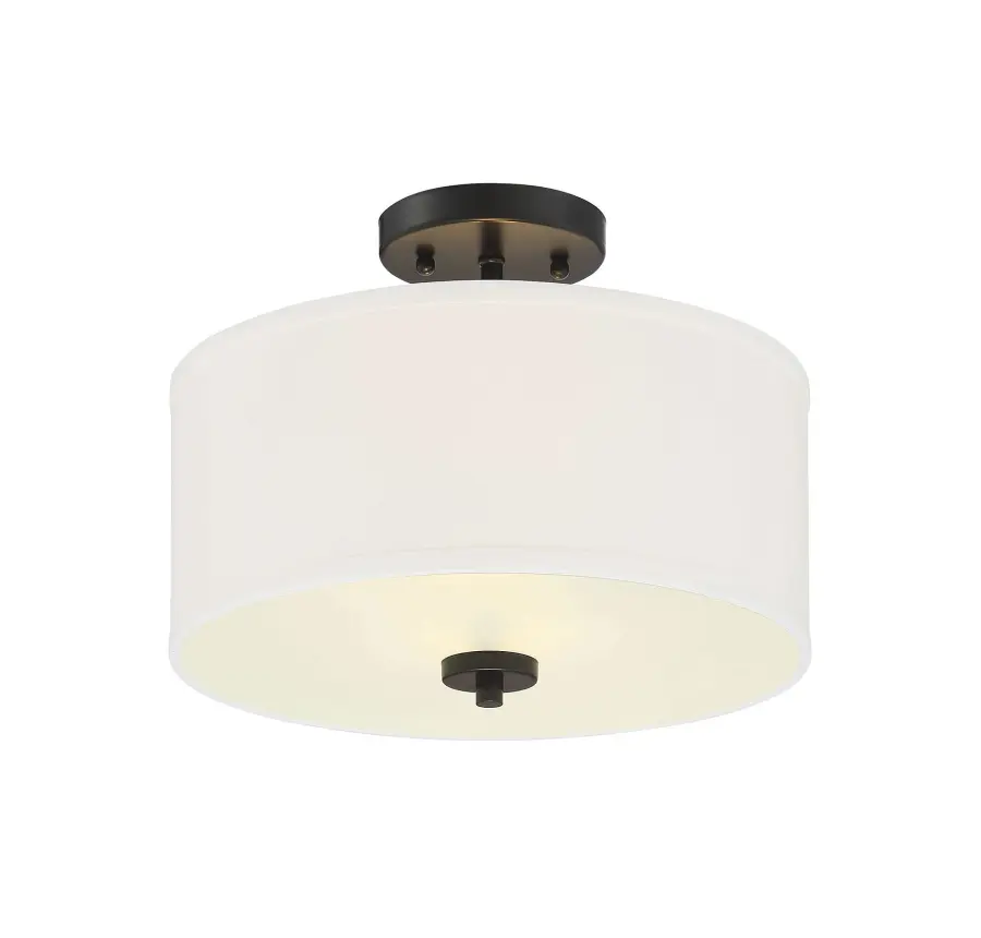 2-Light Ceiling Light in Matte Black - Image 2