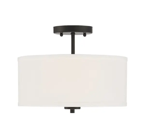 2-Light Ceiling Light in Matte Black - Image 4
