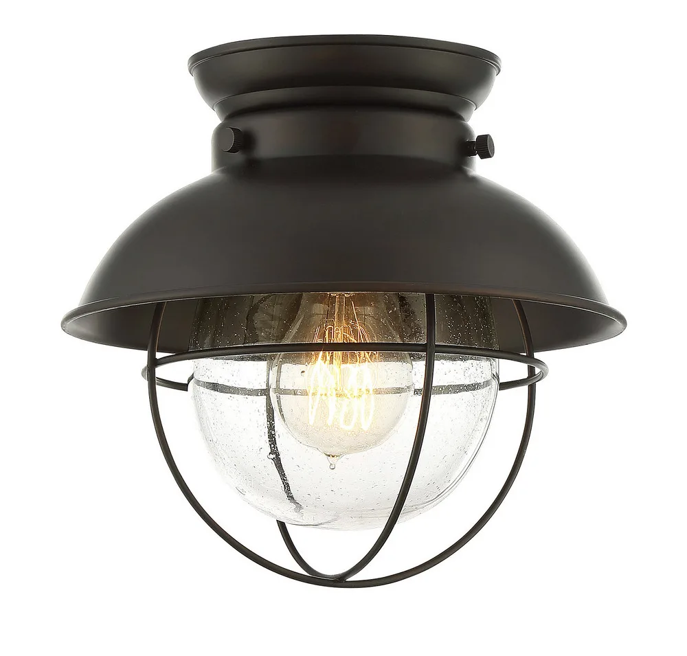 Mflus One Light Flush Mount in Oil Rubbed Bronze