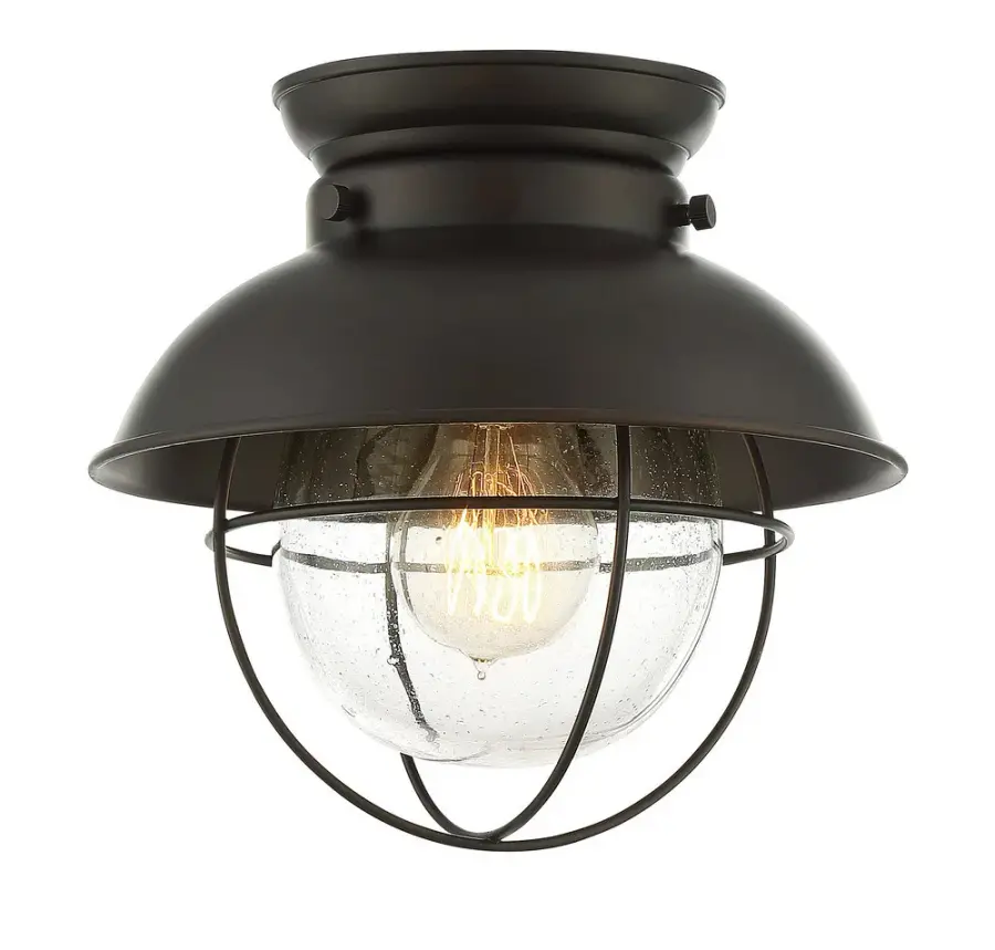 1-Light Ceiling Light in Oil Rubbed Bronze - Image 1
