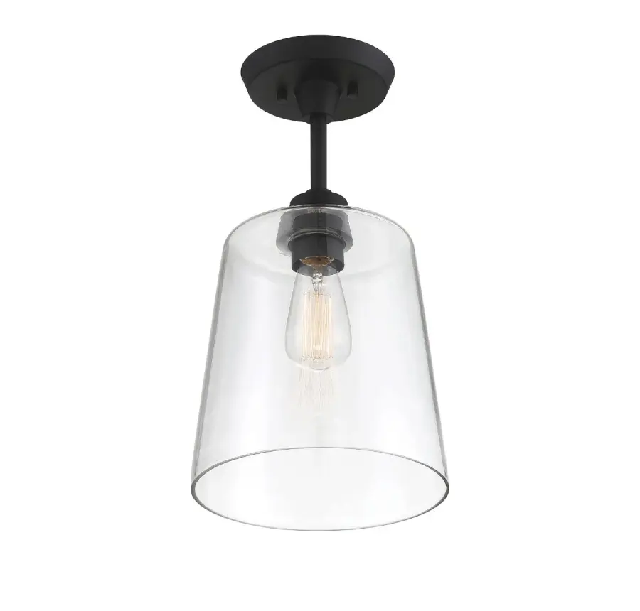 1-Light Ceiling Light in Matte Black - Image 2