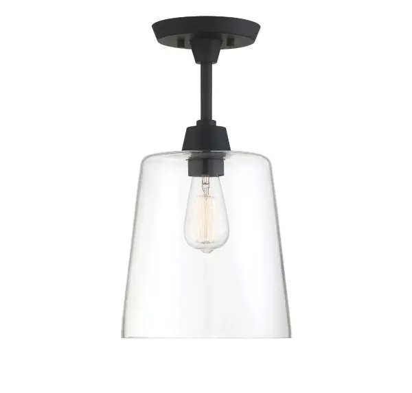 1-Light Ceiling Light in Matte Black - Image 3