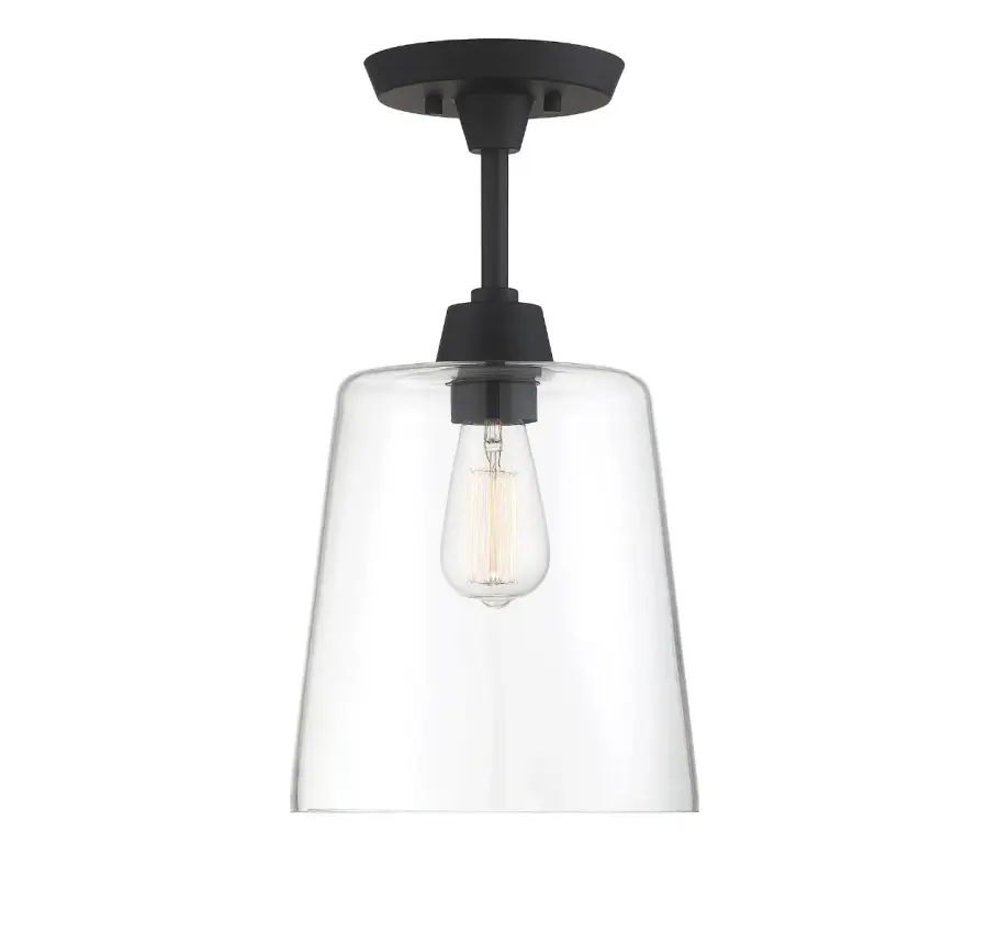 1-Light Ceiling Light in Matte Black - Image 3