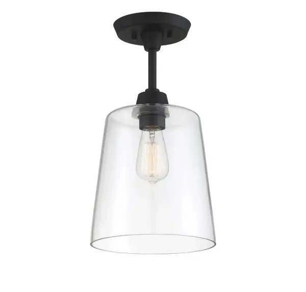 1-Light Ceiling Light in Matte Black - Image 4