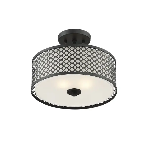 2-Light Ceiling Light in Matte Black - Image 3