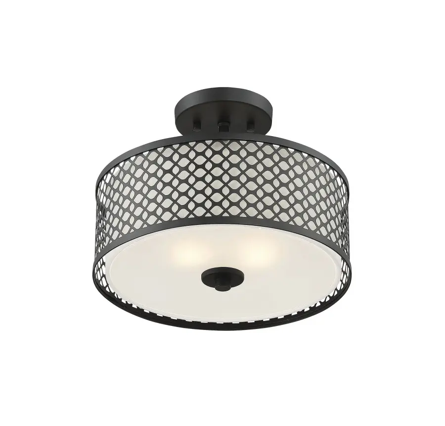 2-Light Ceiling Light in Matte Black - Image 3